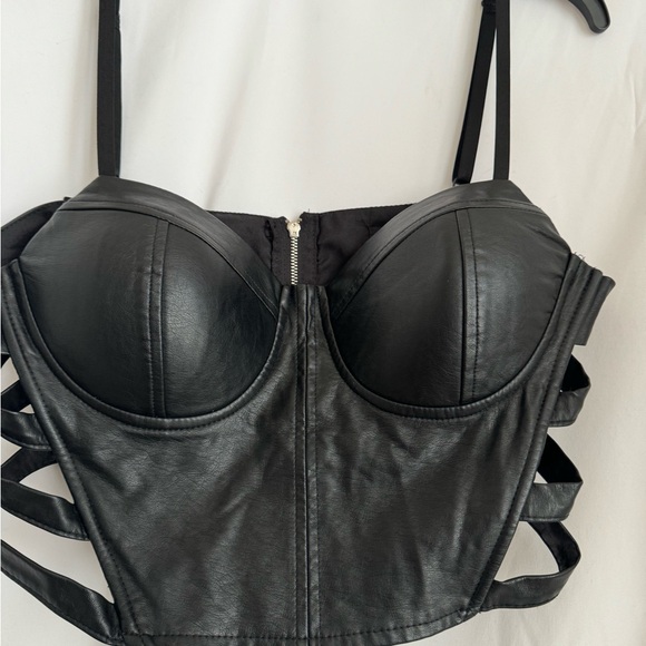 Say What faux leather bustier - Picture 2 of 11